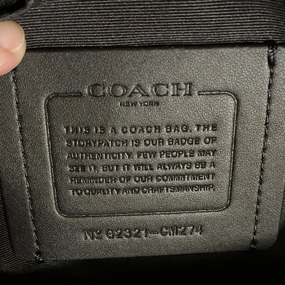 Rare. Authentic. Coach Men's Track Belt Bag in Purple and Yellow/Gold - Picture 14 of 14
